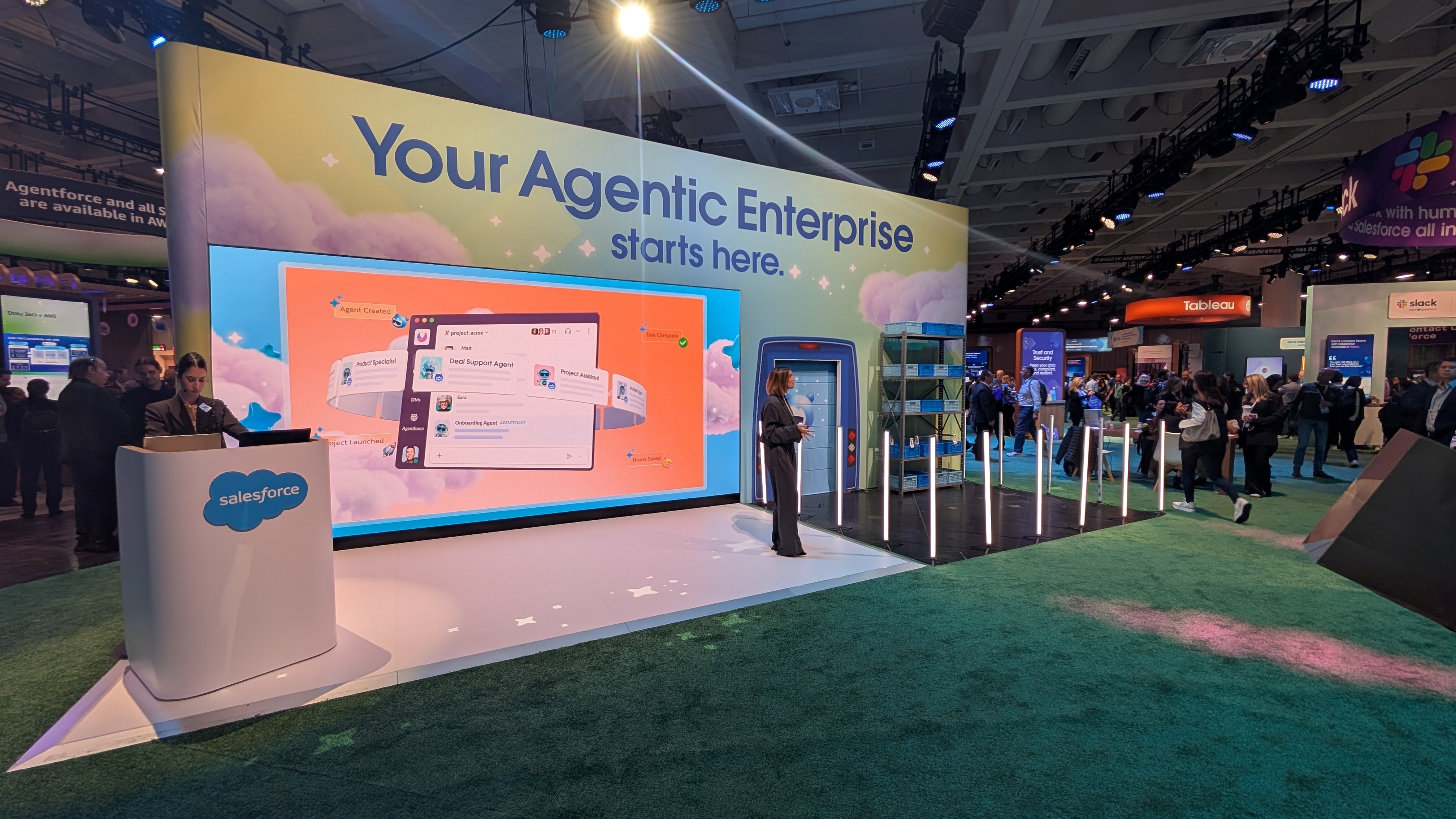 Salesforce "Your Agentic Enterprise starts here" stage at Dreamforce 2025